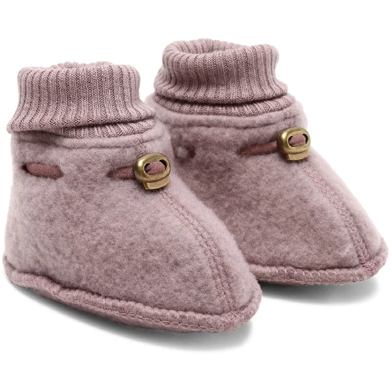 Mikk-Line Twilight Mauve Wool Footies